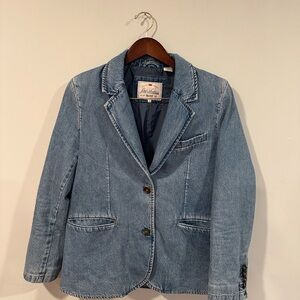 Levi's Light Blue Denim Blazer